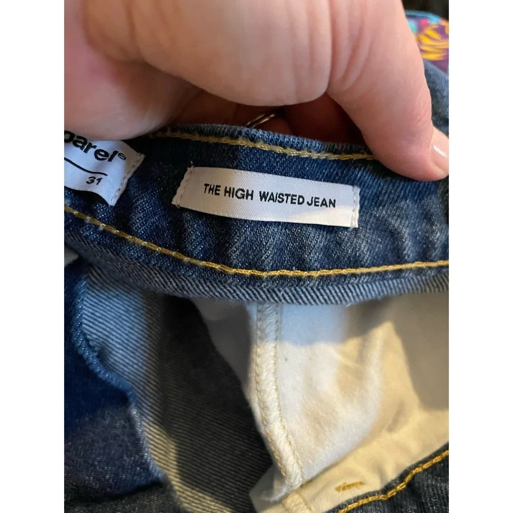 American Apparel Straight Leg High Rise Jeans 31 - Picture 5 of 6